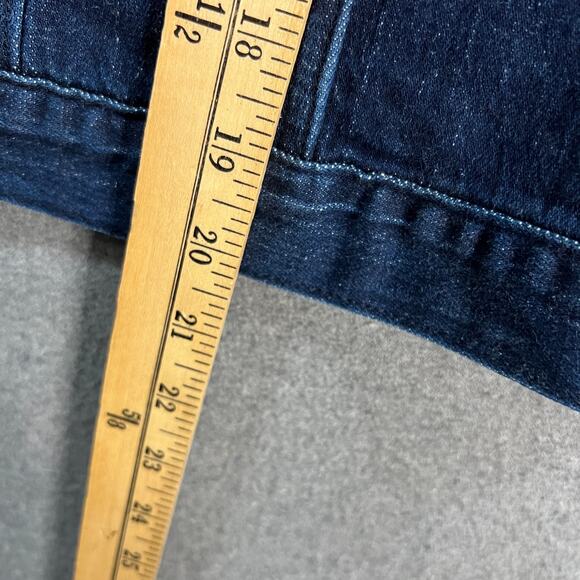 Women with Control My Wonder Denim Fitted Crop Jacket Indigo Size Medium - Picture 10 of 13